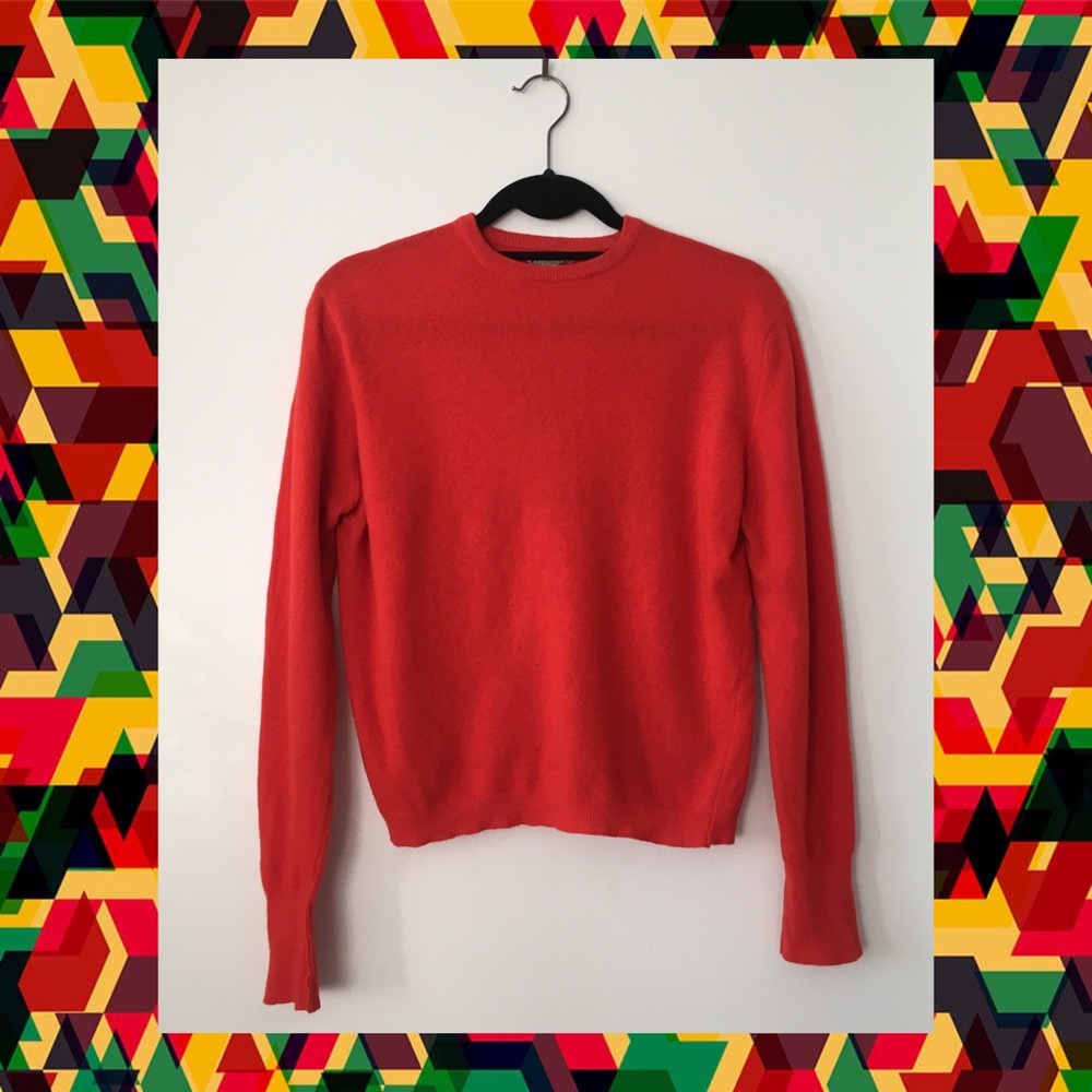 50s/60s Vintage bright red sweater